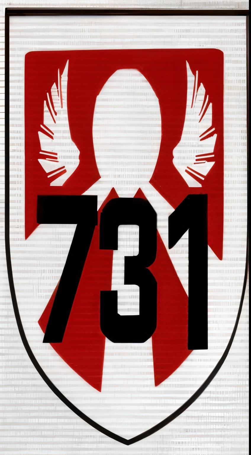 a red and white crest with a number and wings, SCP 173, # 7 3 c 2 fb, SCP-173, Foto SCP-173, emblemaa do escudo, design de patch de ombro, Distintivo, SCP Foundation, emblema, number 31 on jersey, number 31!!!!!, n 7, n7, 1 8 7 3