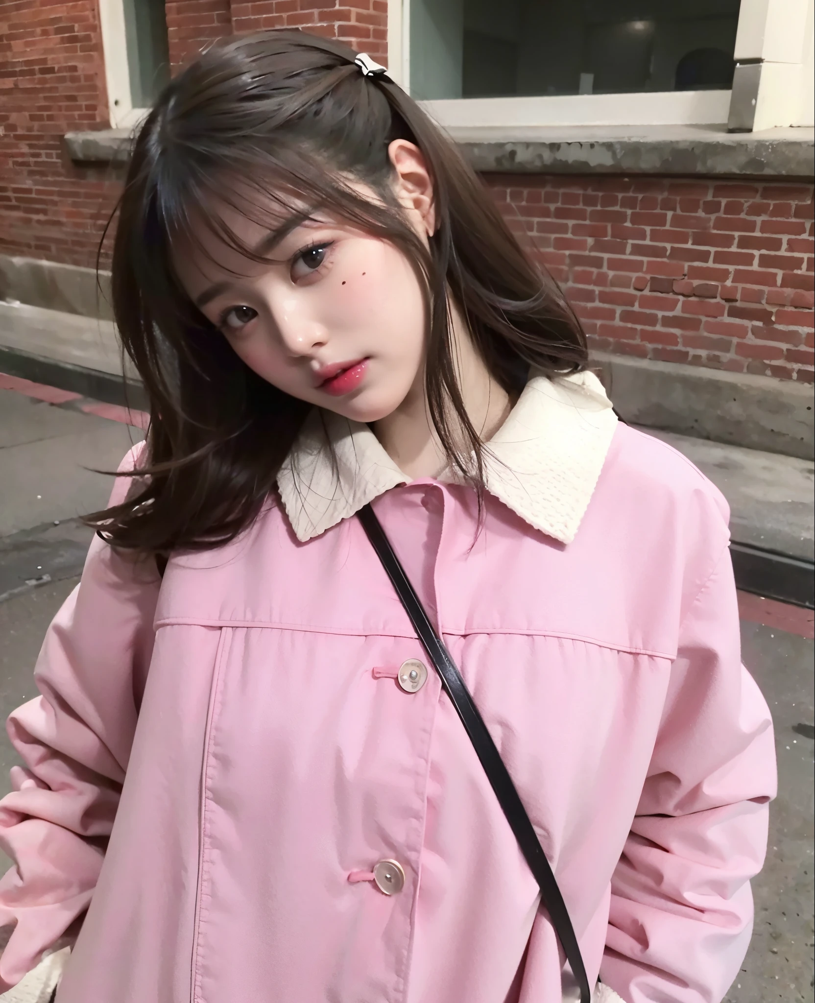 Best quality, masterpiece, ultra high res, (photorealistic:1.4), raw photo, 1girl, inside cafe, looking at viewer, long hair, pale skin, half body