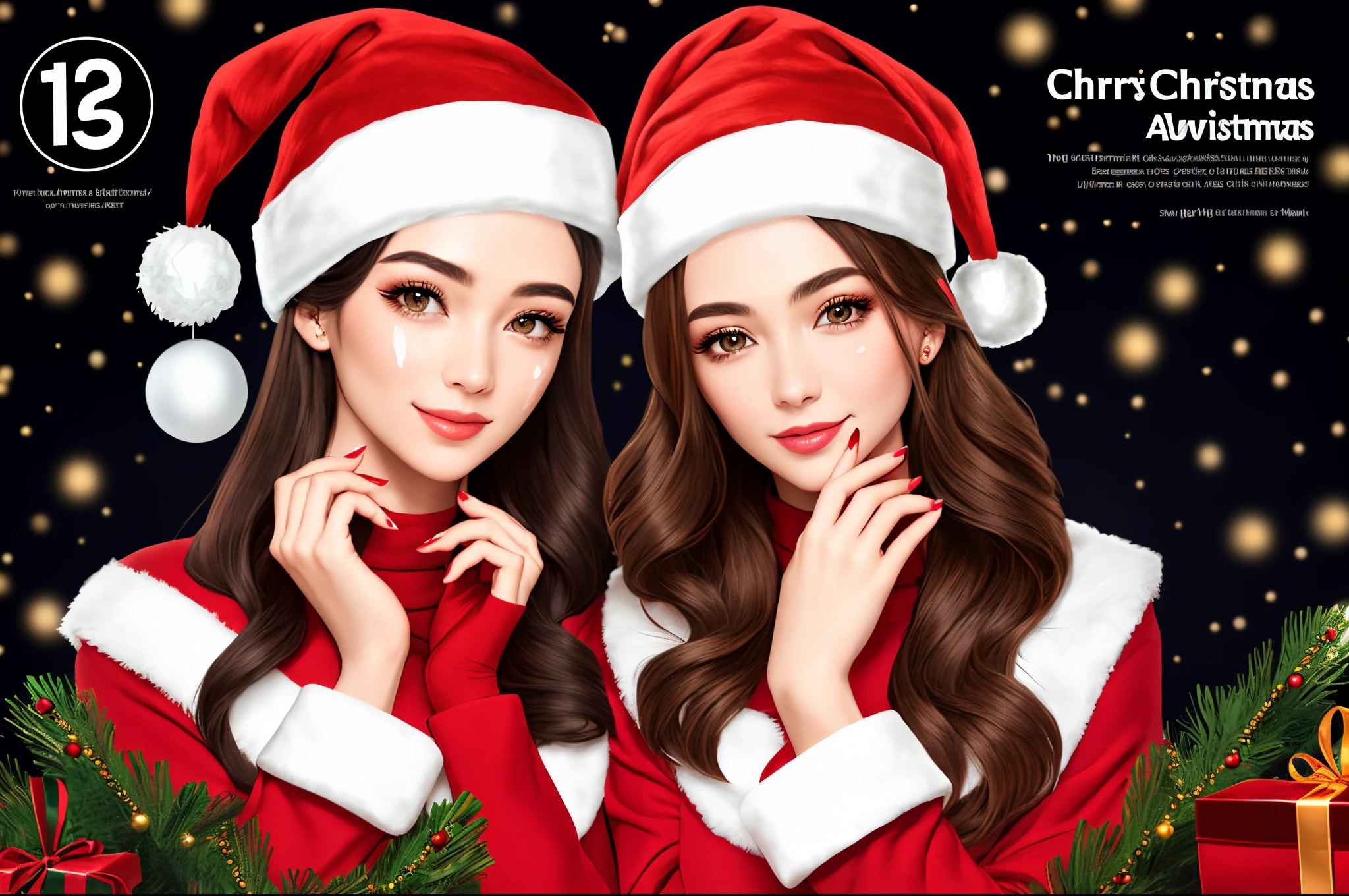 (ads)+(Poster design)+(Beauty and skincare)+(christmas)+(Two-for-one offer)+(Advancedsense)