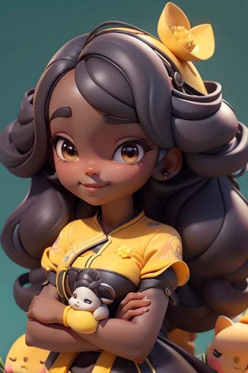 Magali character from Mônica&#39;s gang in carnival costume with white background in the shape of children&#39;s characters