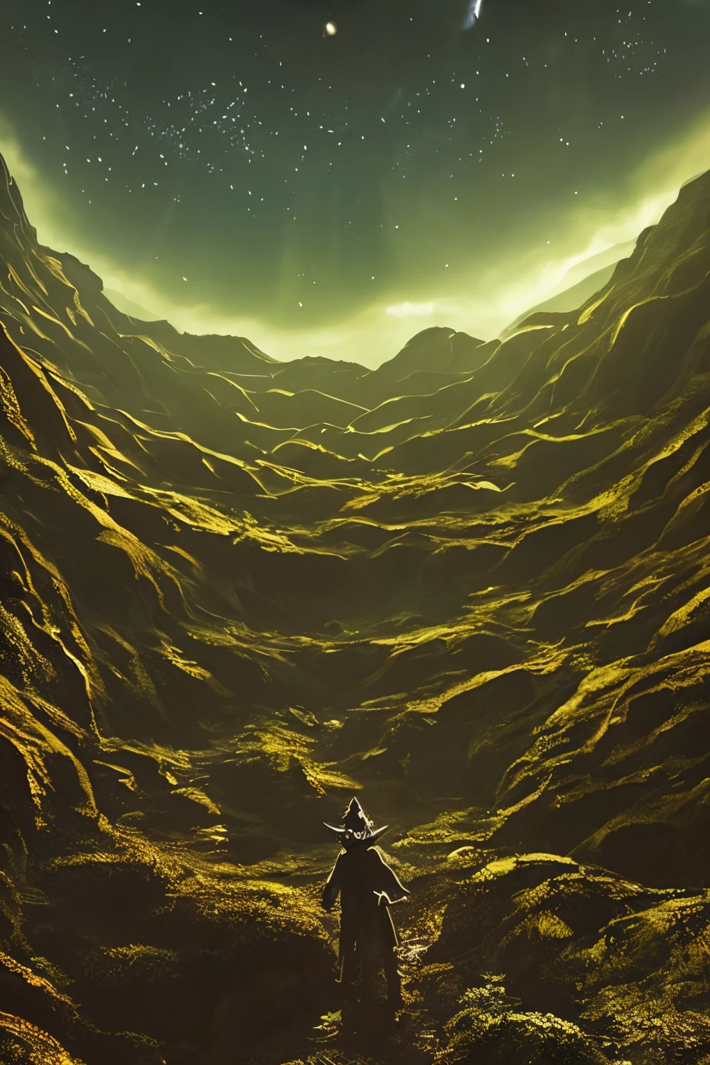 In der Mitte befindet sich ein Planet, Tentakel des Universums, Lovecraft-Inspiration, Lovecrafts kosmische Angst, Lovecraft's hellscape, Fantasy- und Weltraum-Horrorfilme, Lovecraft inspired atmosphere, Lovecraftianer, Planet im offenen Weltraum, keine Menschen