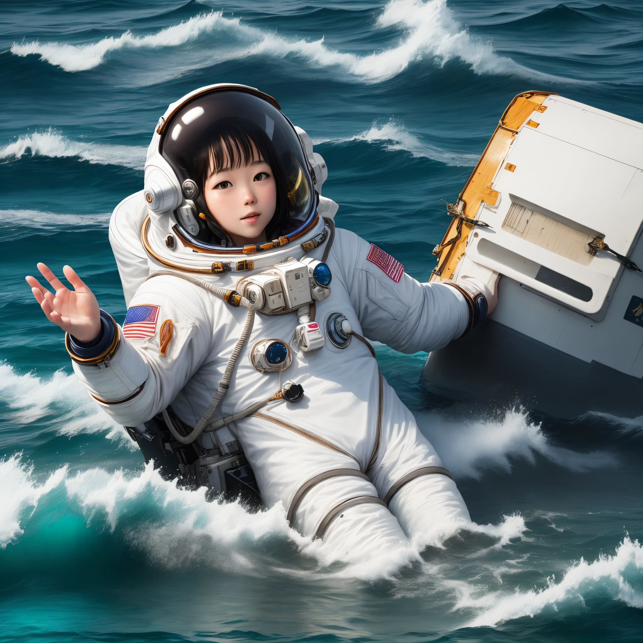 Astronaut in the ocean
