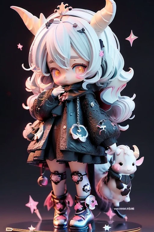 masutepiece, of the highest quality, Best Quality), pixels,Pixel art, Chibi Goth Lolita Cat,1 girl, Gel Mini Girl, 遊戯王, fullllbody, No background, White hair, child