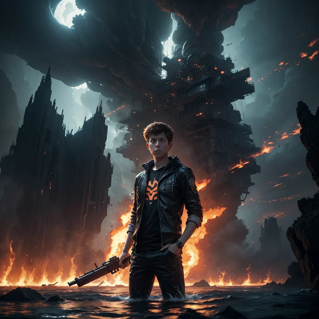 "Witness Sam Altman engulfed by swirling flames in an anime-inspired setting, combinando perfeitamente a arte de Greg Rutkowski com o charme do Studio Ghibli; Complexidades requintadas, Enigmatic water world, Symmetrical raw material, Deconstructed shine, Conjuring a dark and moody still life aesthetic, Unparalleled ultra-realism, The emergence of twilight, Criado dentro do reino do Unreal Engine."