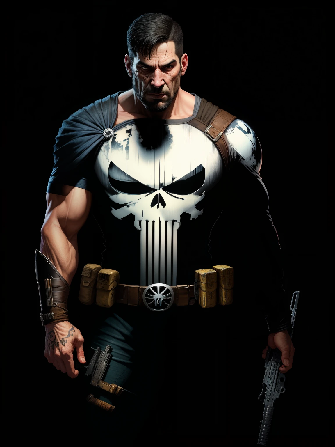 The Punisher, Marvel, 3D, 4K