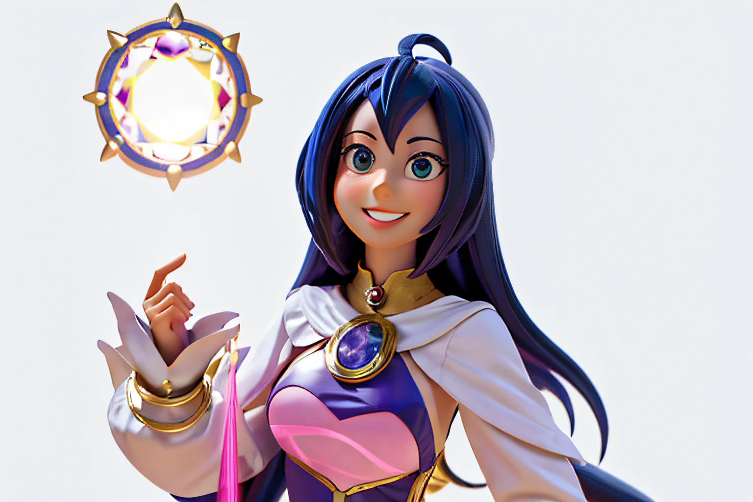Fiora, Sorriso, retrato,, (magica, Magnificent, master part:1.3)