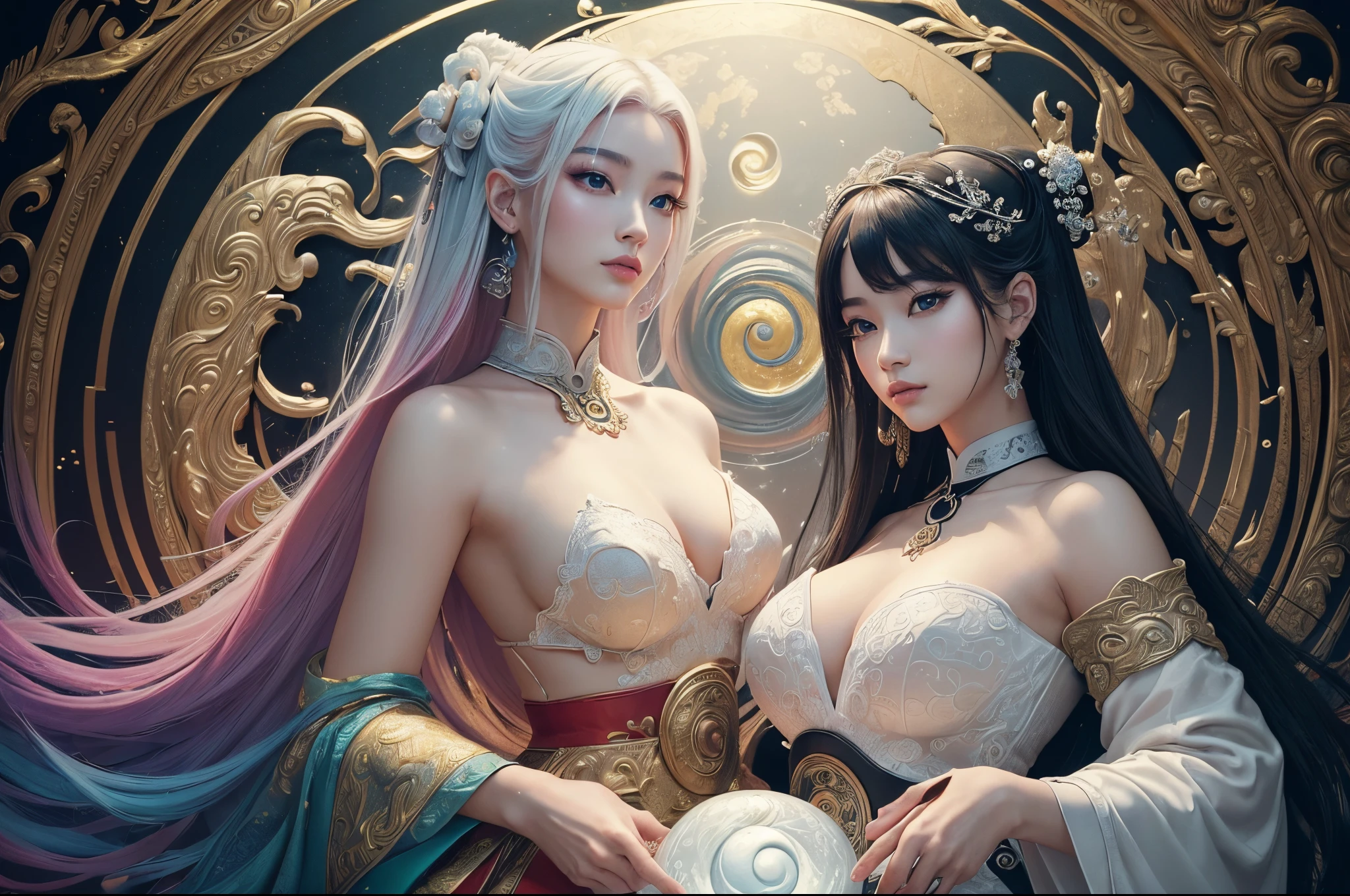 ((Ultra real detail.) (Masterpiece, Top Quality, Best Quality, official arts, Beauty and Aesthetics: 1.2), Very detailed, Colorful, a world where everything is perfect. Yin and Yang.