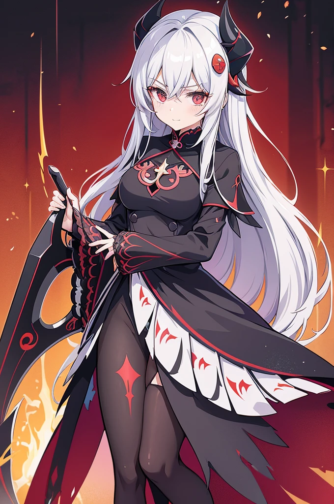 Anime girl in black cloak holding scythe and scythe, guweiz, Demon anime girl, Gormo Adray Grimdak, from the night of the ark, Ayaka Genshin impact, Black, Anime girl wearing black dress, Shalltear Blood Demon, gothic maiden anime girl, Mika Kurai Devil, beautiful necromancer girl