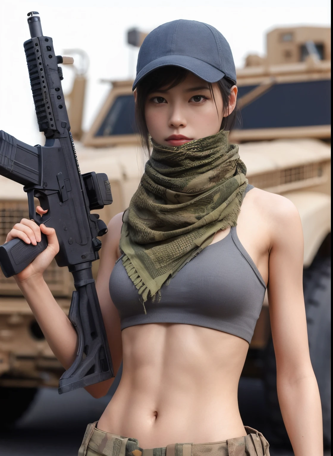 Realistic skin textures、automatic rifle