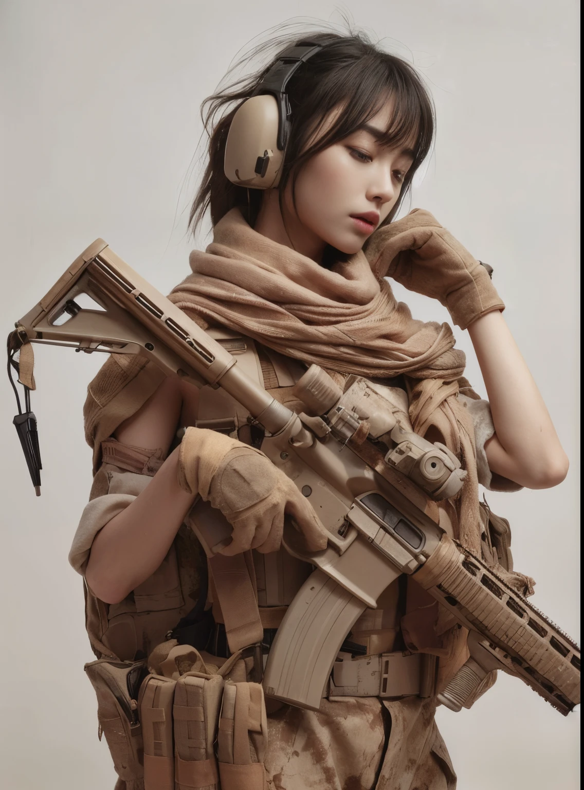 Realistic skin textures、automatic rifle、