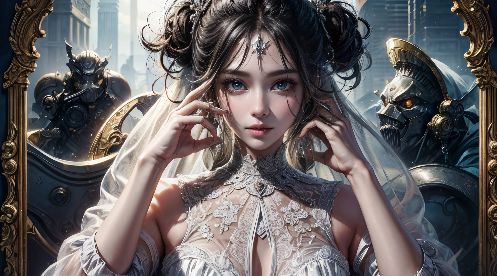 Clear face, tmasterpiece, super detailing, epic composition, hyper HD, high quarity, ighly detailed, offcial art,Complex and sophisticated,high detailed skin and face