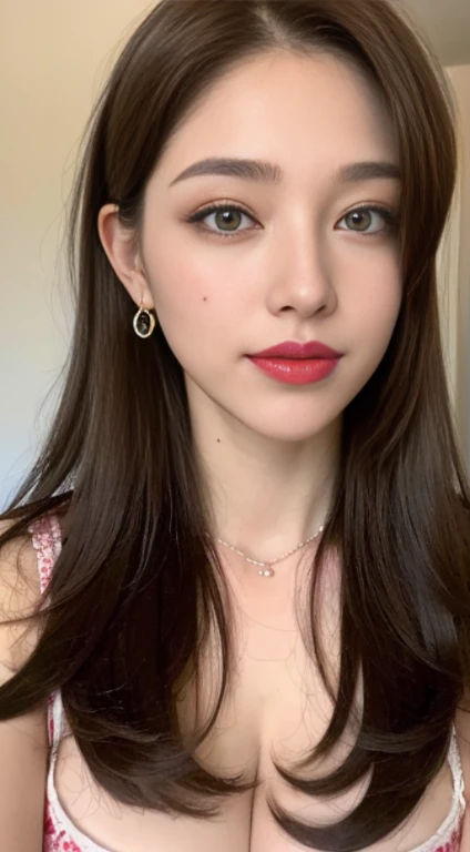 ((highest qualityr、8k、obra maestra:1.3))、1chica en、(Peinado corto、Tetas colosales:1.2)、Super Fine Face、Ojos delicados、Single eyelid、Estallar sonrisa、La mejor sonrisa、Un cabello oscuro、glossy red lipstick、Tetas colosales、desnudez、Bellas Artes、Artistically、Apertura de piernas、en cuclillas、desnudez、ojos babeantes、erectile nipple、Nostalgic、topo、Pechos reventados、bragas color rosa、medallion  、de doble cola、areolas、Ubre de campanas de pesca