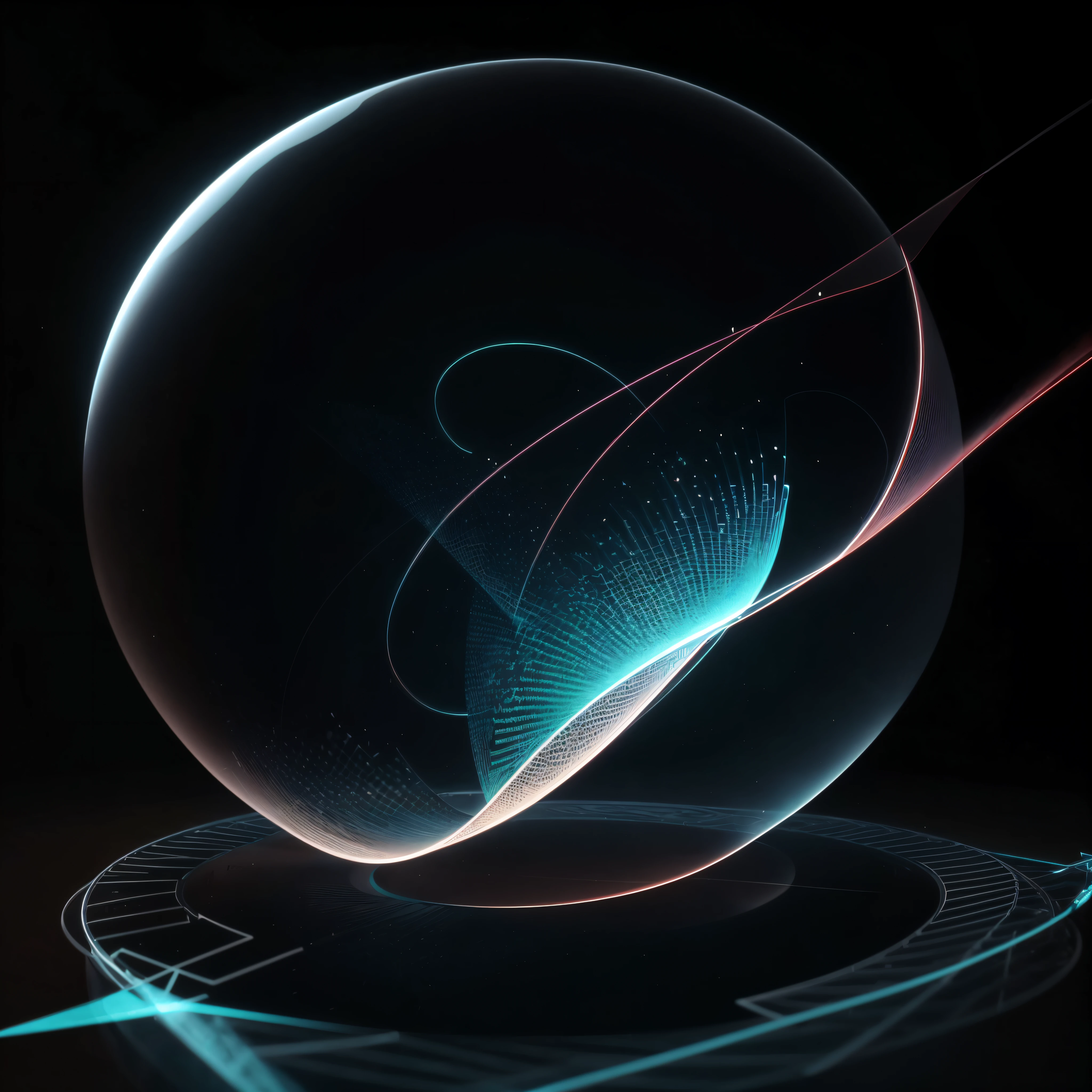 Engaging 3D visualization featuring stunning graphs、glinting