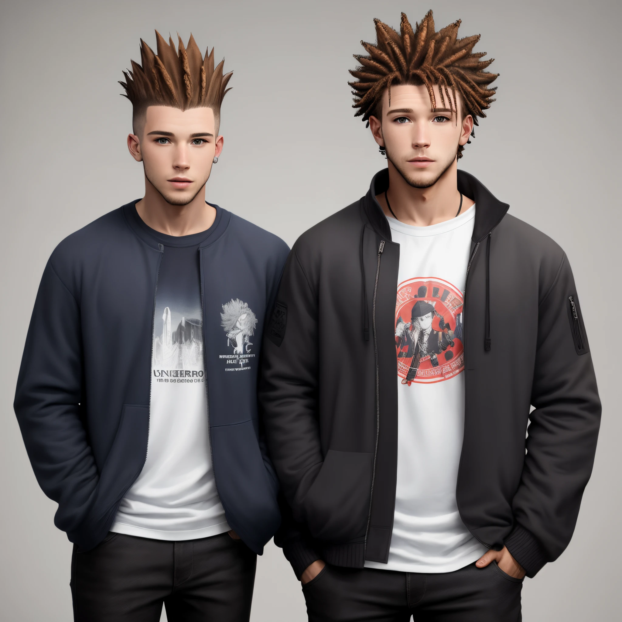 Garoto moreno,com cabelo preto usando moletom e Jordan,with your hands in your pockets
