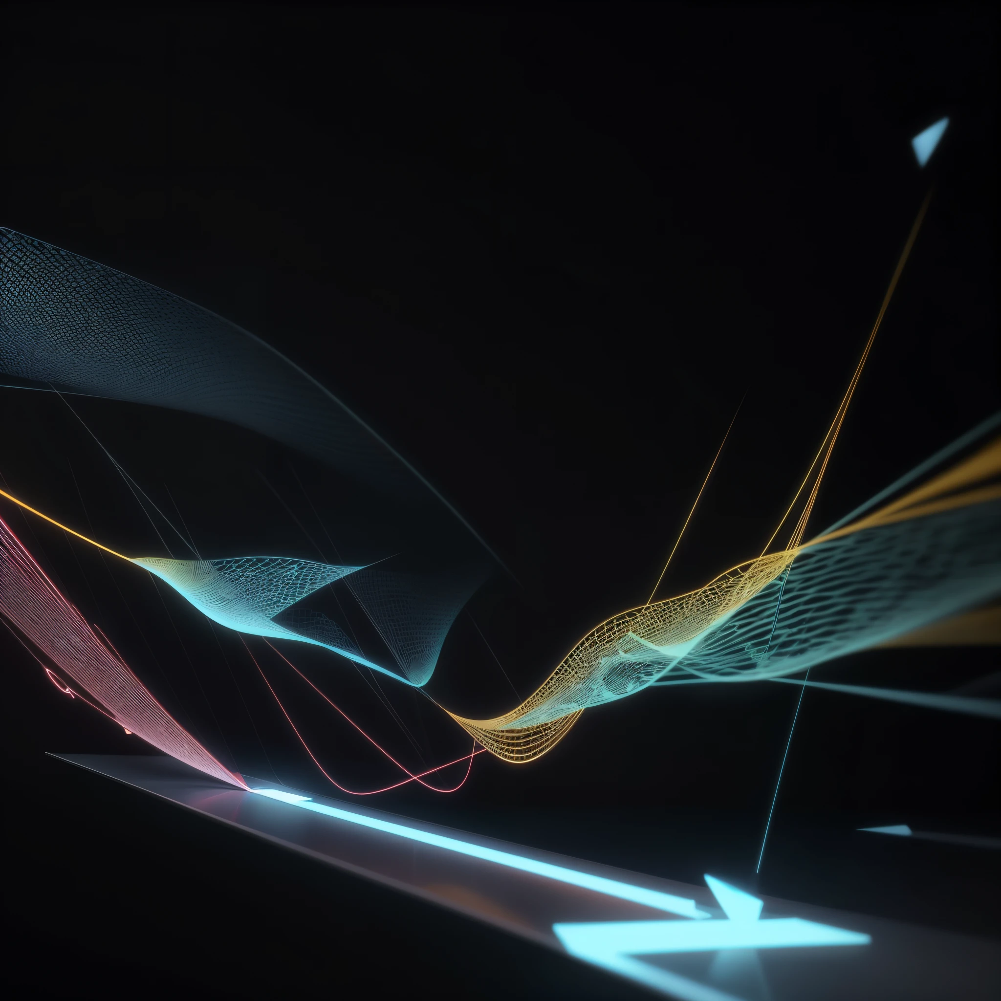 Engaging 3D visualization featuring stunning graphs、glinting