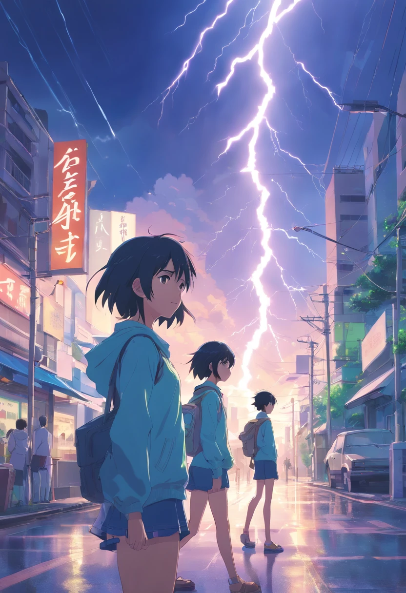 lightning bolt　illustratio