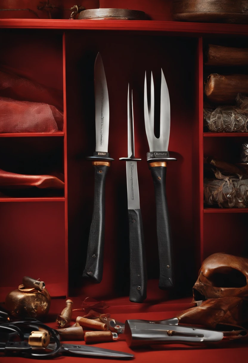 A photo of Dexter's carefully wrapped kill tools, ready for disposal,original,michael c hall
