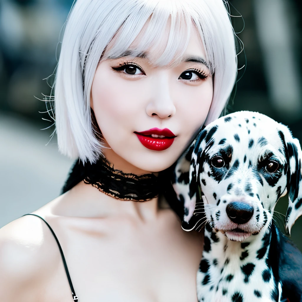 Dalmatian animal girl