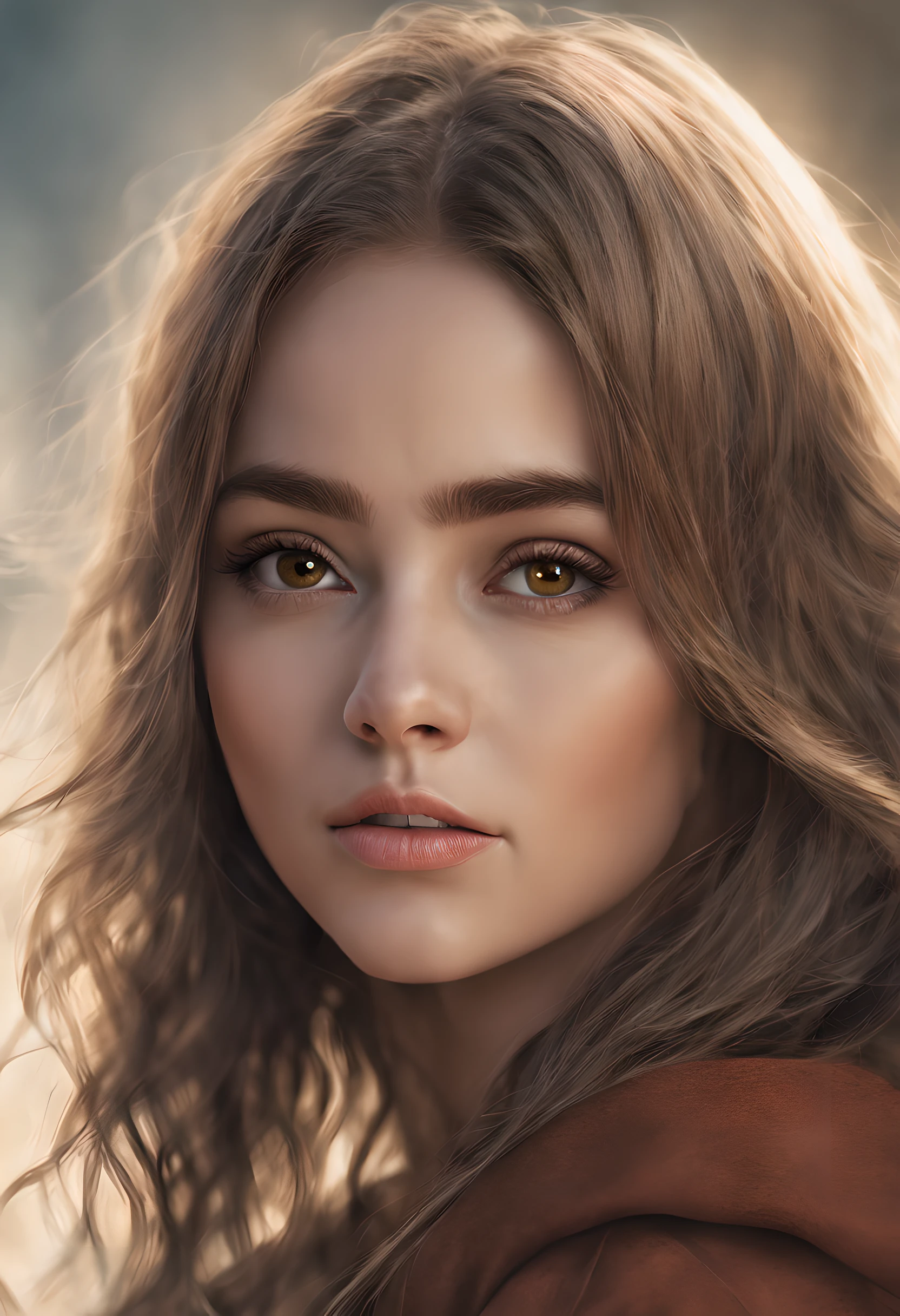 1 mulher, Cabelo longo castanho, olhos azuis escuros, olhando para o espectador, (Ultra Realista), (illustration), (Increased resolution), (8K), (Extremamente Detalhado), (best illustration), (Olhos Bonitos e Detalhados), (Melhor Qualidade), (Ultra Detalhado), (Obra-Prima), (Papel de parede), (Rosto Detalhado), Rosto detalhado, pureerosfaceace_v1, Sorrindo,