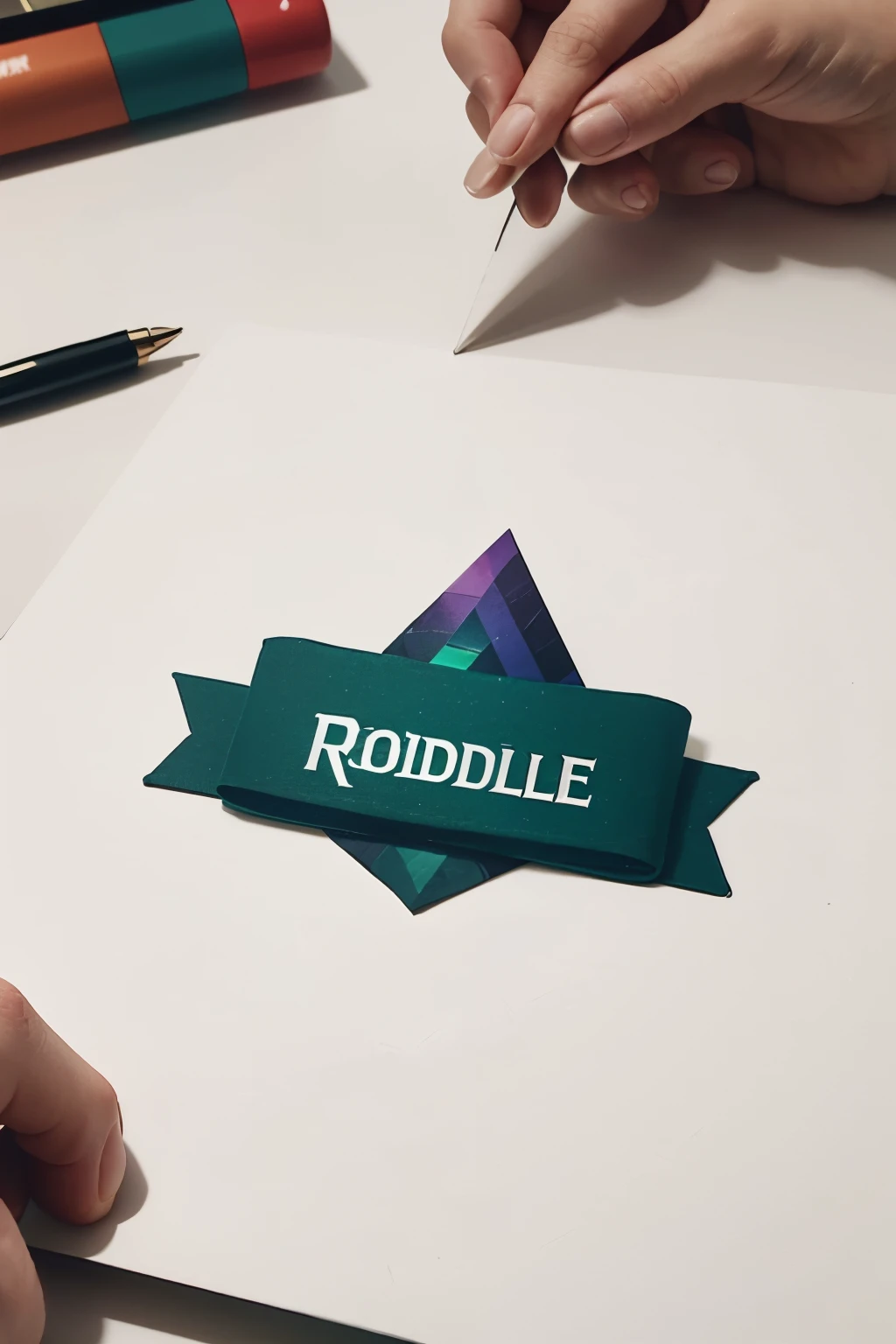 I have riddle youtube channel . Generate a logo which is simple and perfect.