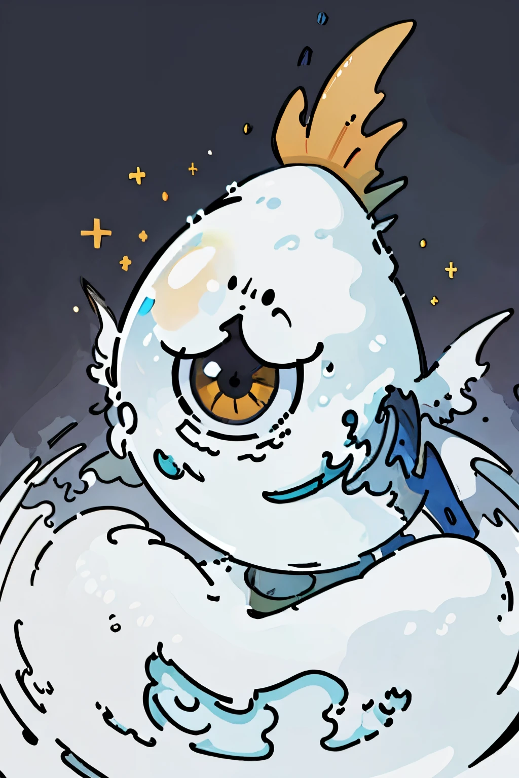 monster,only one eye,egg's body,solo