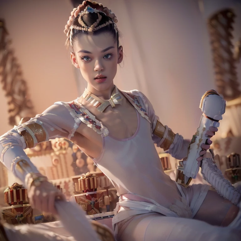 (8k, RAW photo, best quality:1.5), (androgynous male, nutcracker prince, nutcracker ballet, homoerotic, looking at viewer, solo portrait:1.65), (longing, desperate, pent up:1.5)
