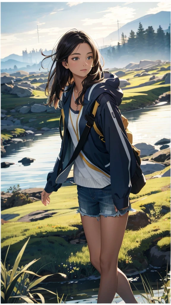 Clothing details that harmonize with ambient light and shadow