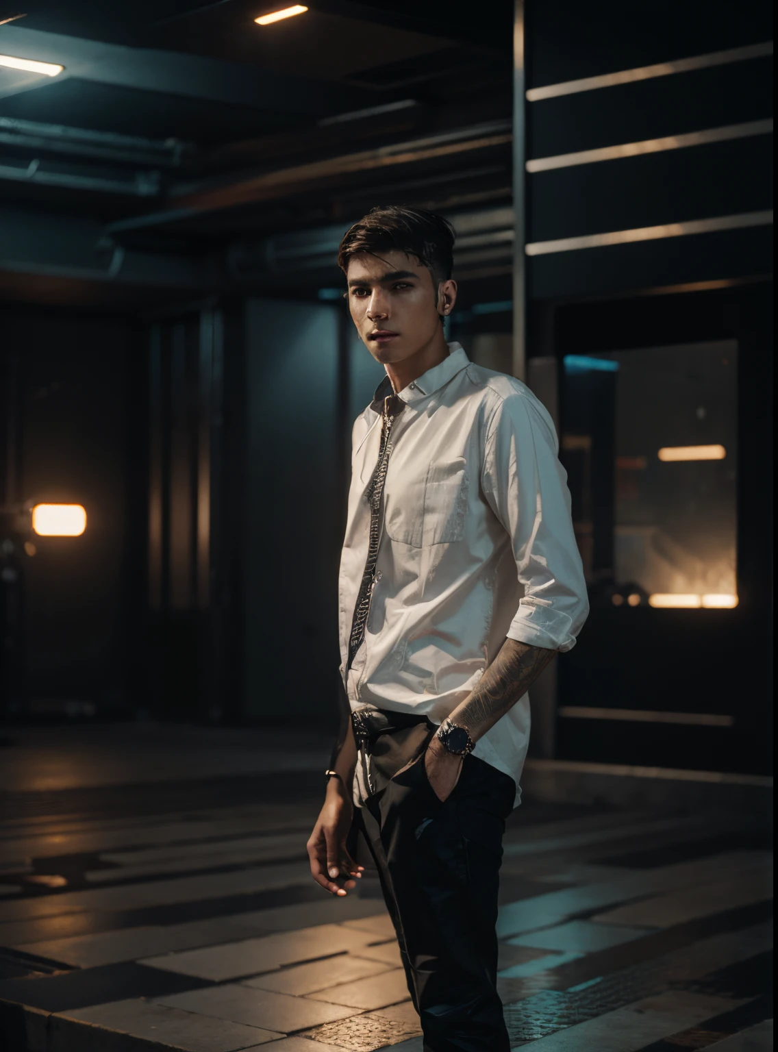 Change background cyberpunk handsome boy,realistic face,8k,ultra realistic