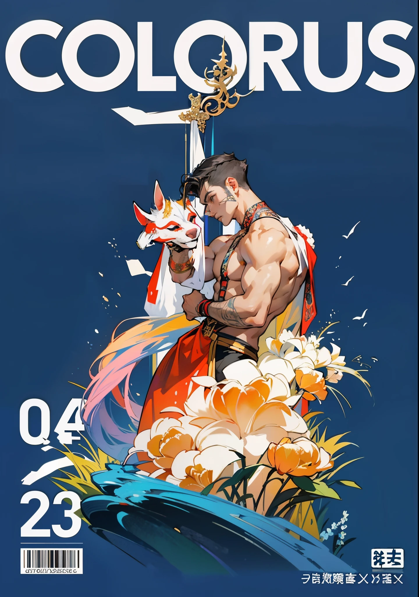 Sculpture design,人物,GK model,male people,(The whole body of the character),Expose muscles,(sexy for),(Exquisite base),The colors are bright,Lots of colors,Handsome cybernetics boy looking at camera lingerie detailed muscular reality masterpiece,Muscular,The back of the character
