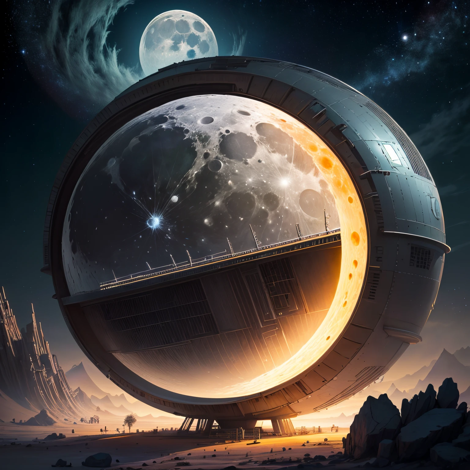 Lunar living
Base building
Moon building