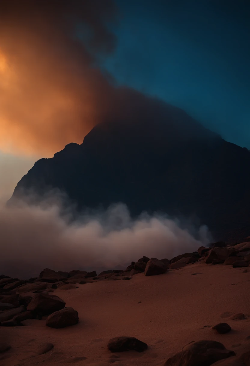 Mount Sinai was completely enveloped in smoke.....。For the Lord descended upon the mountain in fire....。Smoke rises like smoke from a furnace、The whole mountain shook violently。