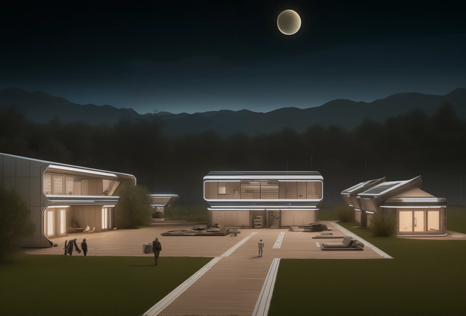 Lunar living research facility