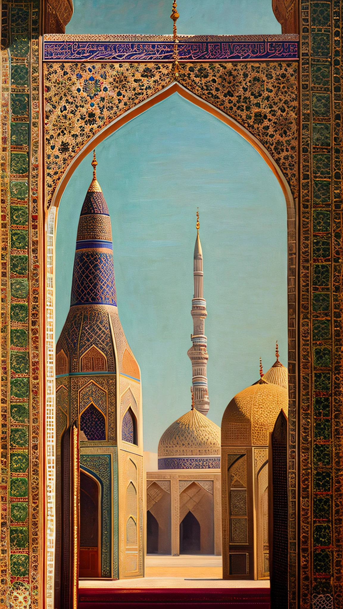 Arafad Mosque bell tower pictures, Paintings of Samarkand, Vereshchagin, Inspired by Kamāl ud-Dīn Behzād, author:Kamal Uddin Behzad, samarkand, Inspired by Rudolf Ernst, Inspired by Vasily Vereshchagin