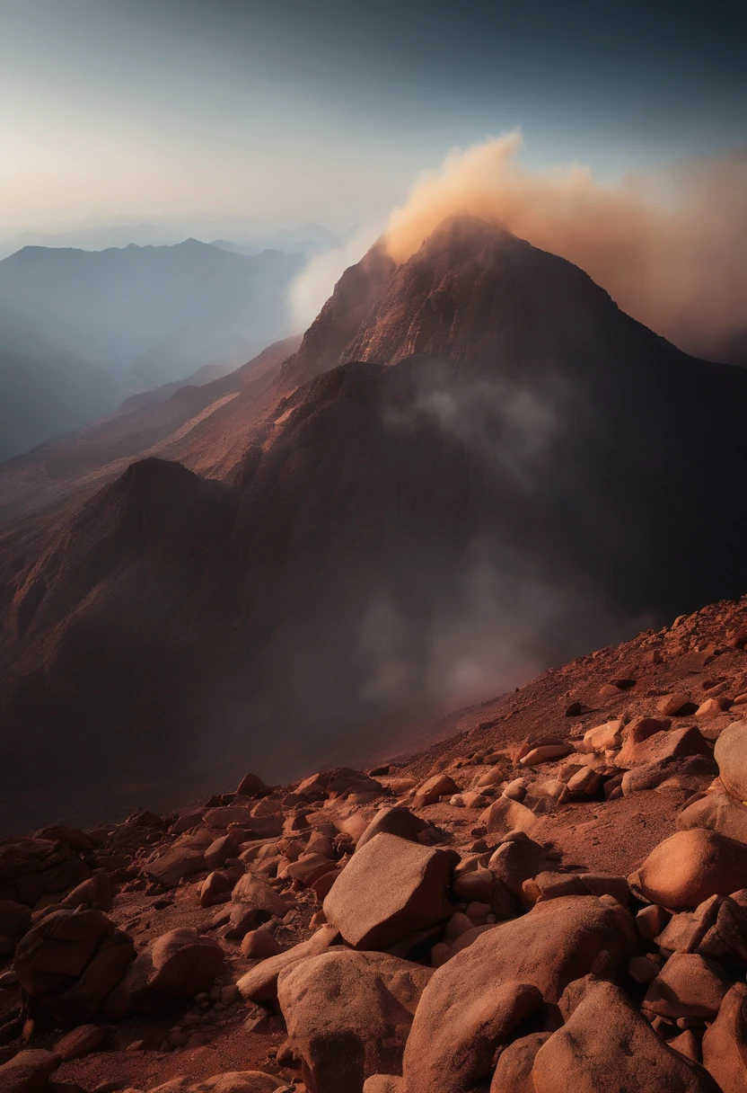 Mount Sinai was completely enveloped in smoke......。For the Lord descended upon the mountain in fire.....。Smoke rises like smoke from a furnace、The whole mountain shook violently。
