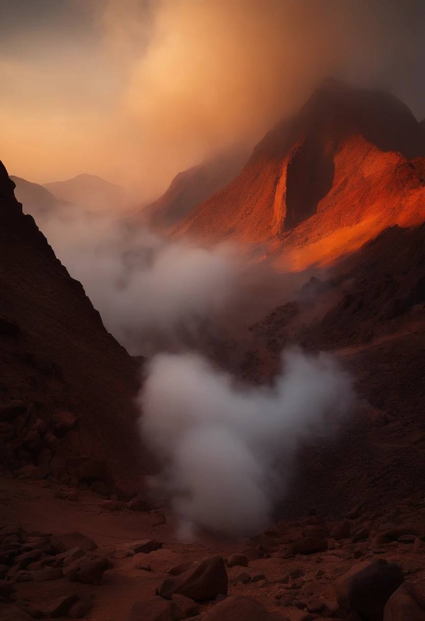 Mount Sinai was completely enveloped in smoke......。For the Lord descended upon the mountain in fire.....。Smoke rises like smoke from a furnace、The whole mountain shook violently。