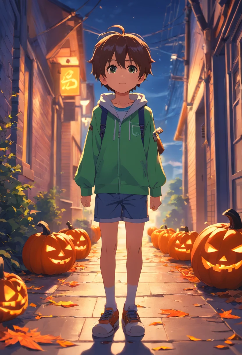 halloween，Cute little boy