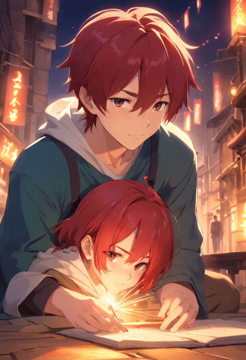 a man, red hair, rebellious, impetuous, Want to use a sense of superiority to prove that you are better than others,But I don't know how to deal with feelings. medieval times