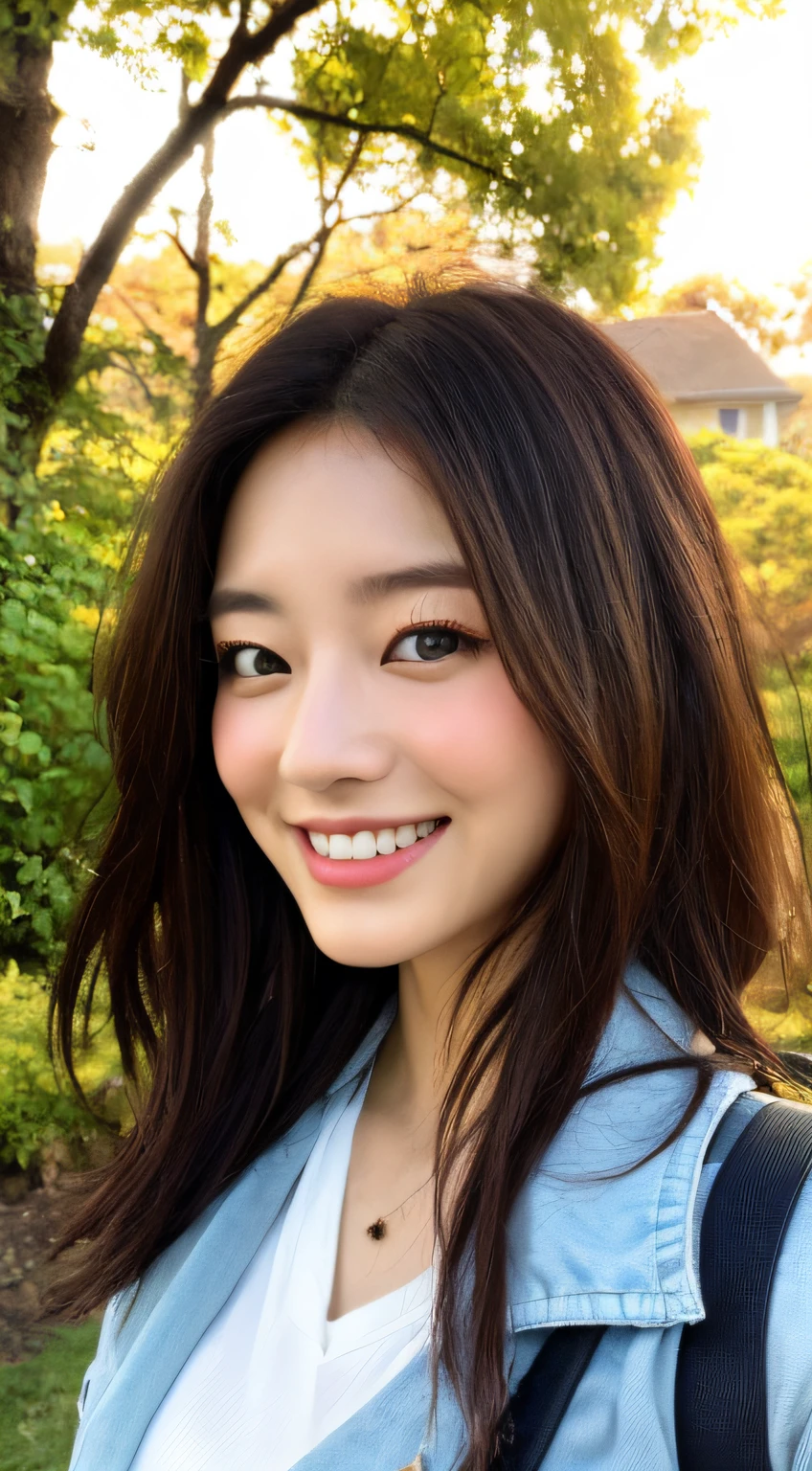 (Upper body selfie:1.3),Autumn climbing,With a superb view from the summit in the background,Colored leaves、Beautiful sunrise,Remove the beam from above,Backlighting,Generate images of beautiful women around the world,Especially while reflecting elements of Western beauty.Woman with natural smile and attractive expression,Woman with natural smile and attractive expression,Transparent skin,sparkle in eyes,Expresses an elegant atmosphere,,Solo, backpack,knit hat,Sweaters,gloves,Mountain boots,strong wind blowing,Hair fluttering in the storm,(The 8k quality,masutepiece,top-quality,Ultra-high resolution output image,),(Highly detailed raw photos:1.3),(Image Mode Ultra HD),