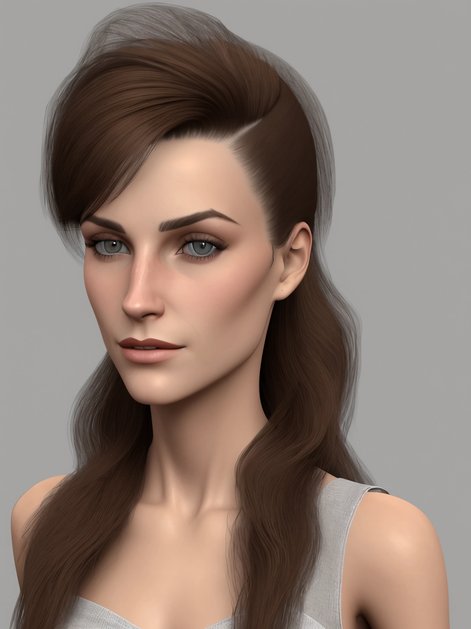 Visage femme zoomer hyper realiste