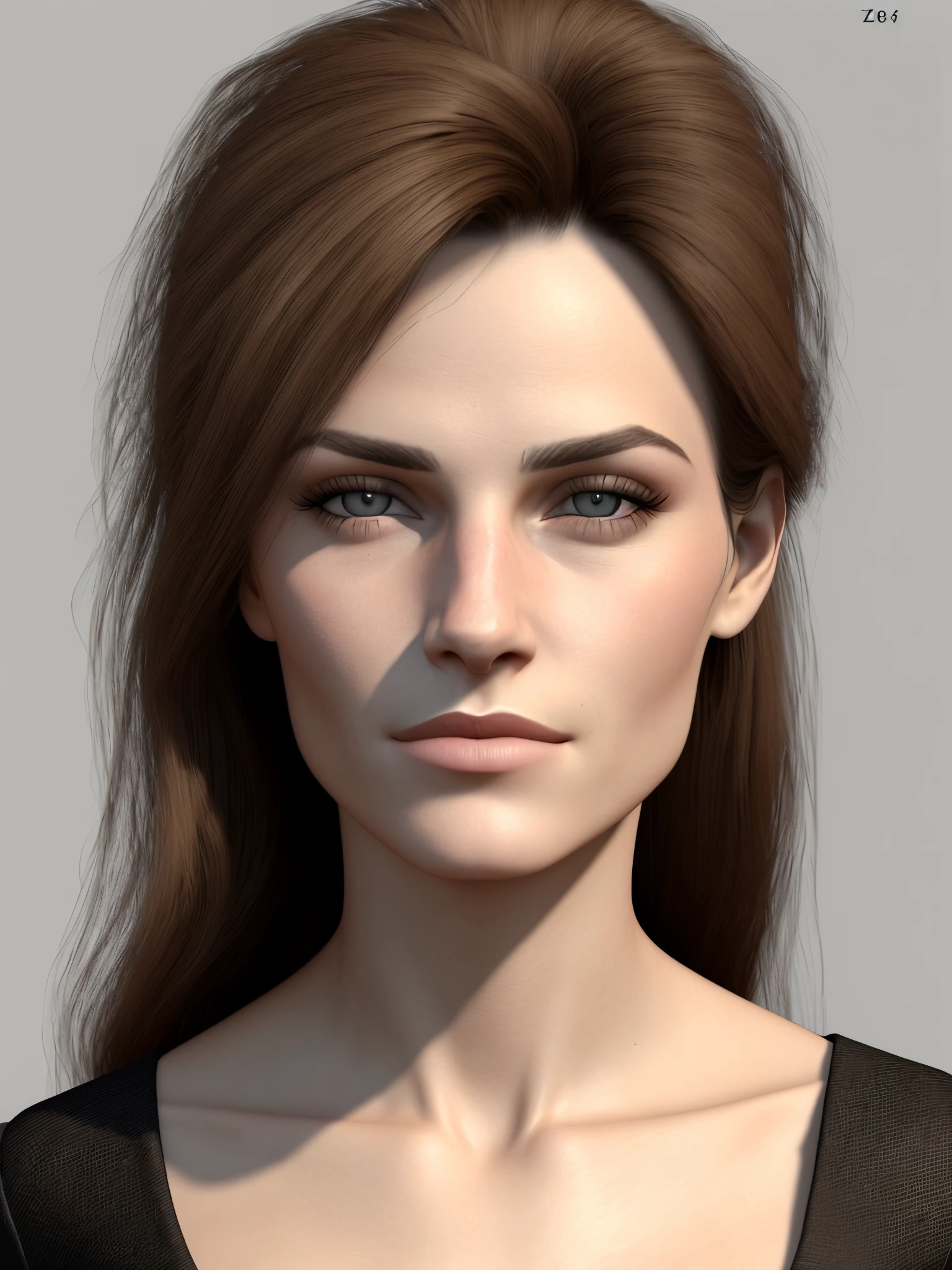 Visage femme zoomer hyper realiste