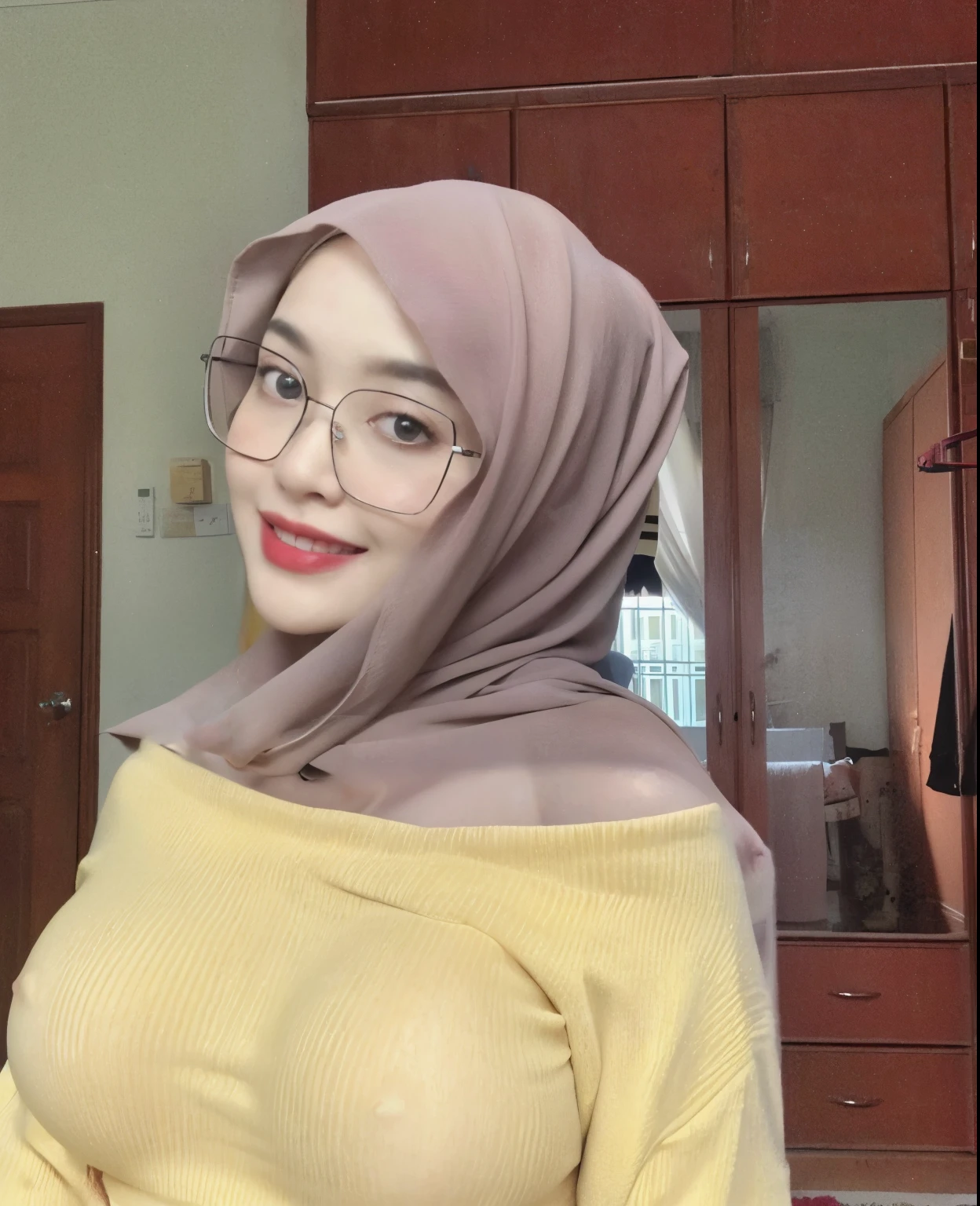 Female body, nsfw, gigantic breasts, plump, (nude, sexy), beautiful skin, ((topless, shirtless)), ((breasts out)), transparent, transparent clothes, transparent attire, (huge breasts:1.3)