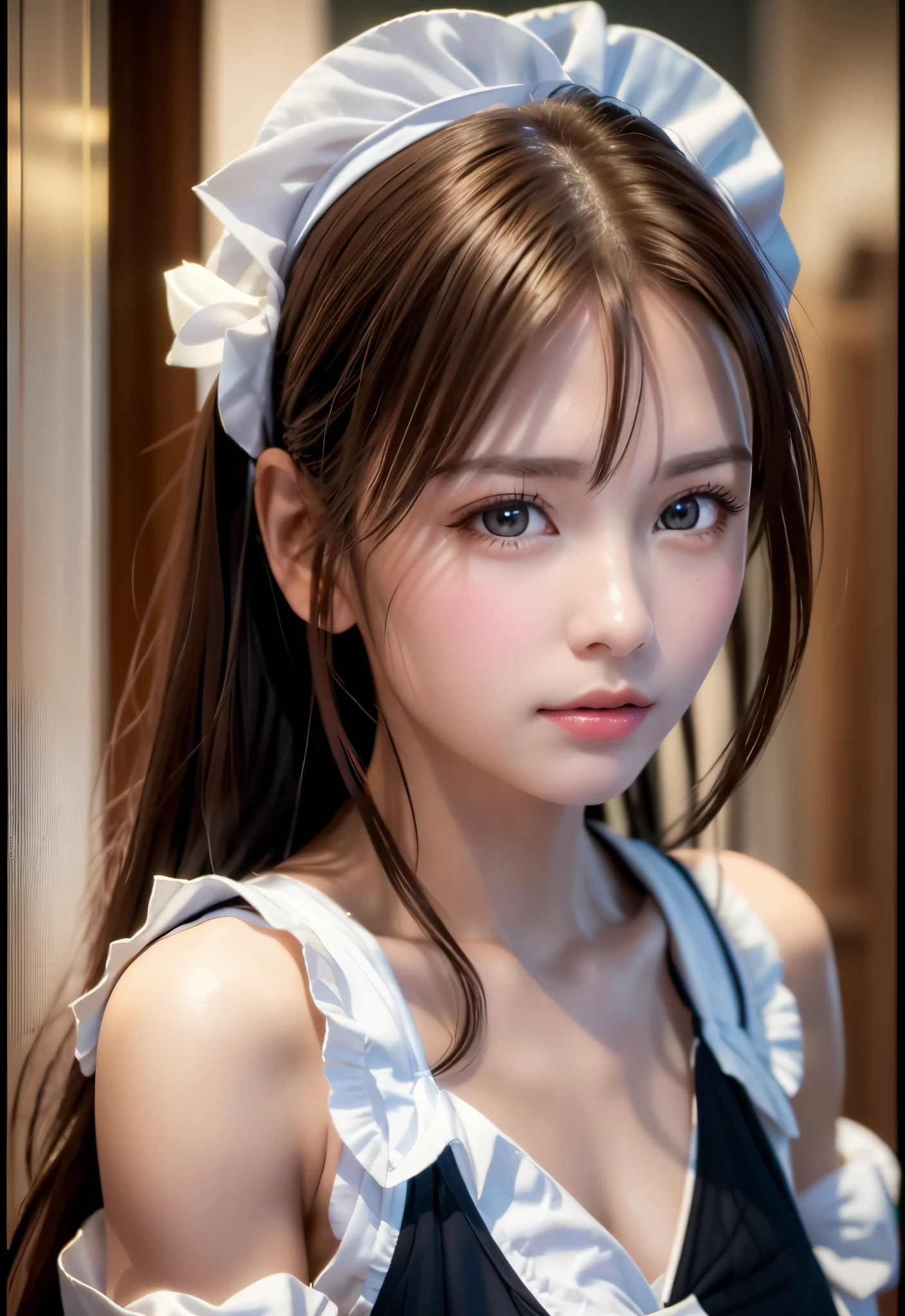 ((Highest quality)),(Ultra-high resolution),(Very detailed),(Detailed Description),((The best CG)),(masterpiece),Very detailedなアート、Small breasts、Whitening 1.5、Clear skin quality、(((Full upper body nudity1.5)))、Racing High Leg、Ribbon hair ornament、(((Twin Tail Hairstyle 1.5)))Tying up hair、Glitter Necklace、Ultimate Beauty 1.5、((( 1.5)))、(((On all fours 1.5)))