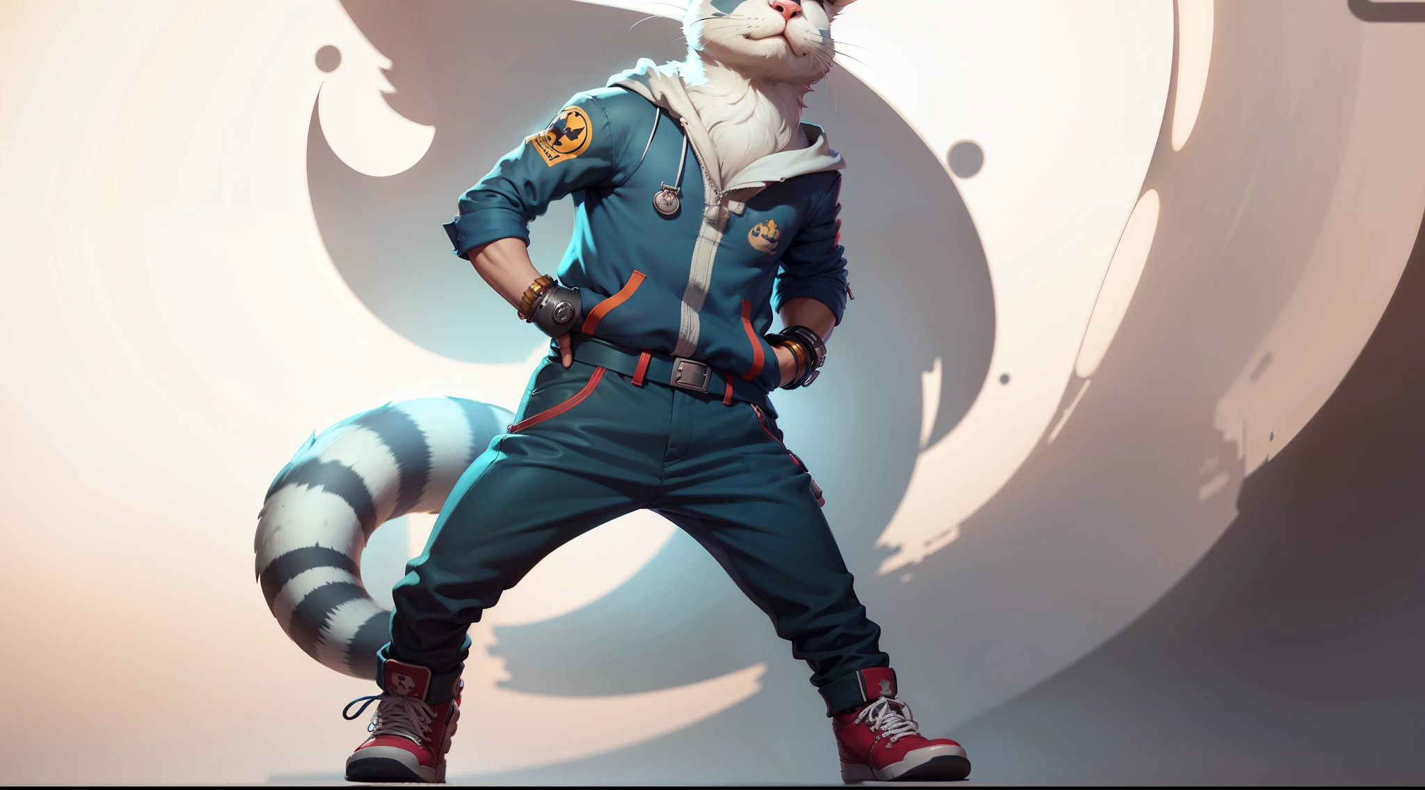 c4tt4stic, A dressed cartoon cat,