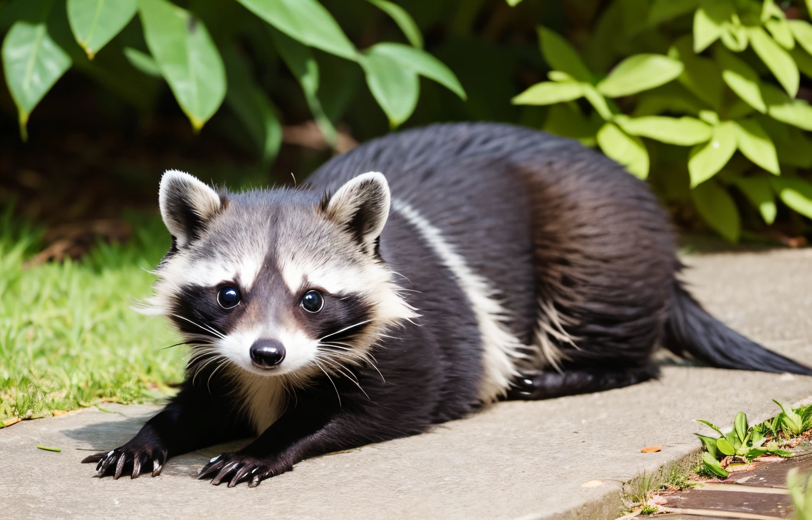 green raccoon dog