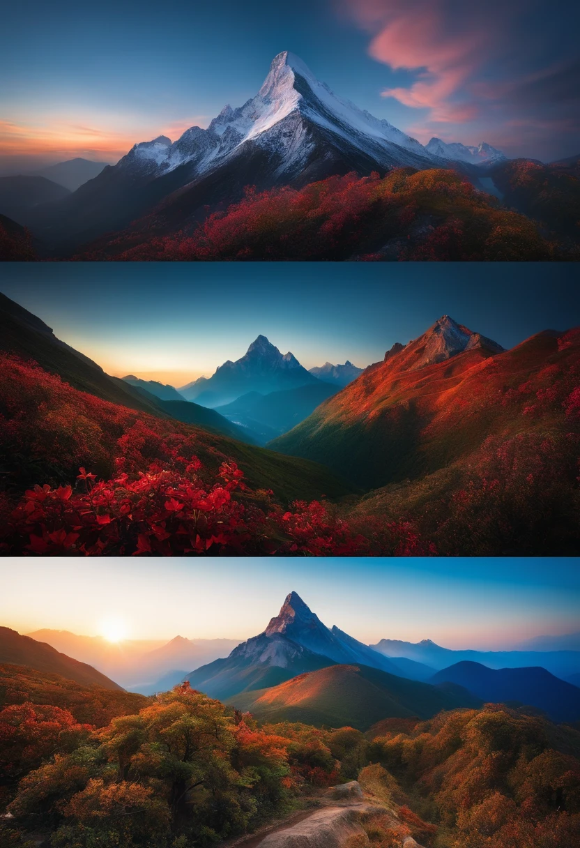 unknown mountain、Mysterious mountain、Mysterious mountain、suspicious mountain