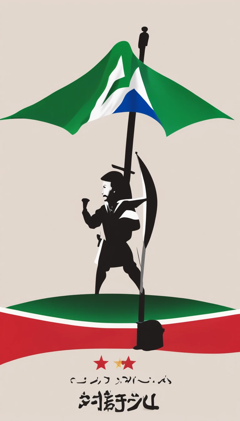 conflicting composition、war between israel and palestine、Gaza Strip、Hamas、Make conflict easy to understand、caricature、America supports Israel、Iran supports Palestine、China controls everything、United States Flag、Iranian flag、Flag of China