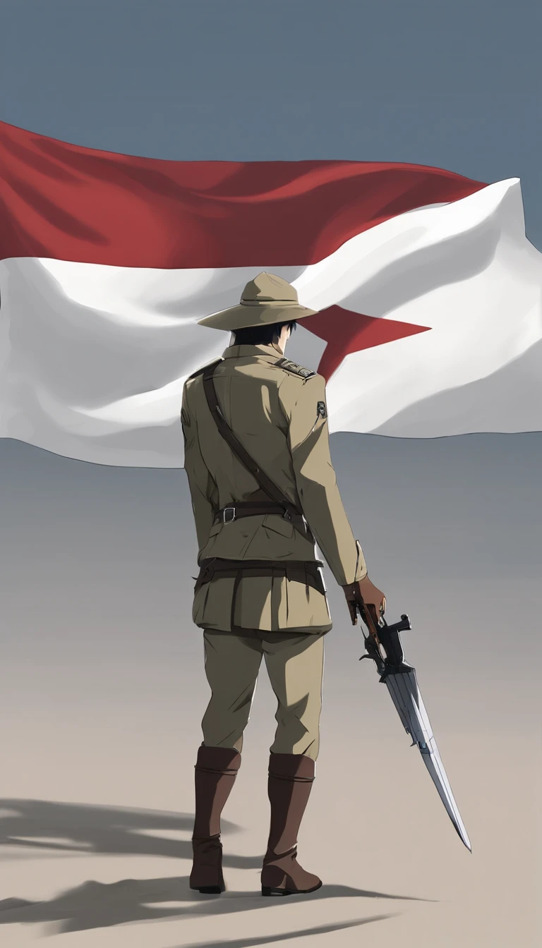 Giant carrying the Israeli flag、Attack on Titan