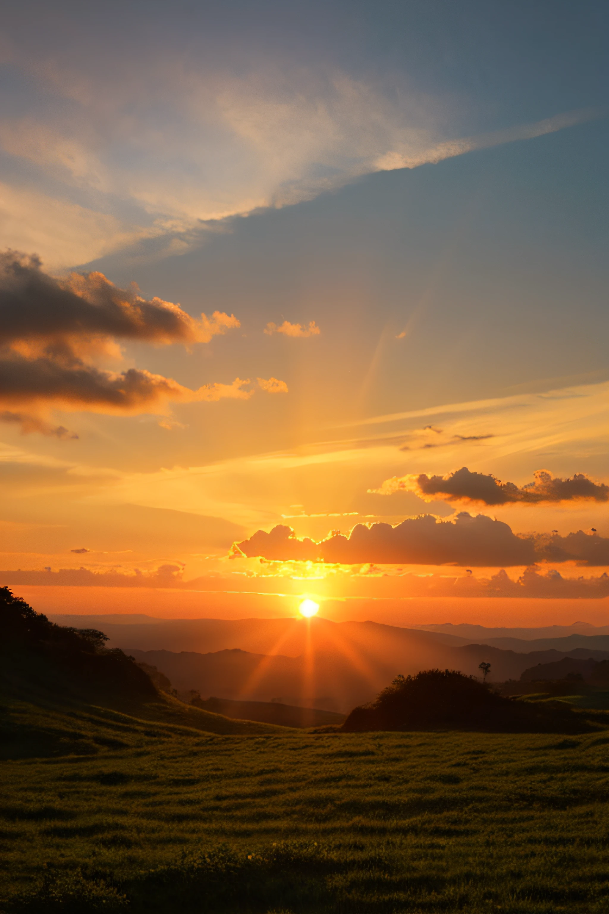 Beautiful scenery like the rising sun