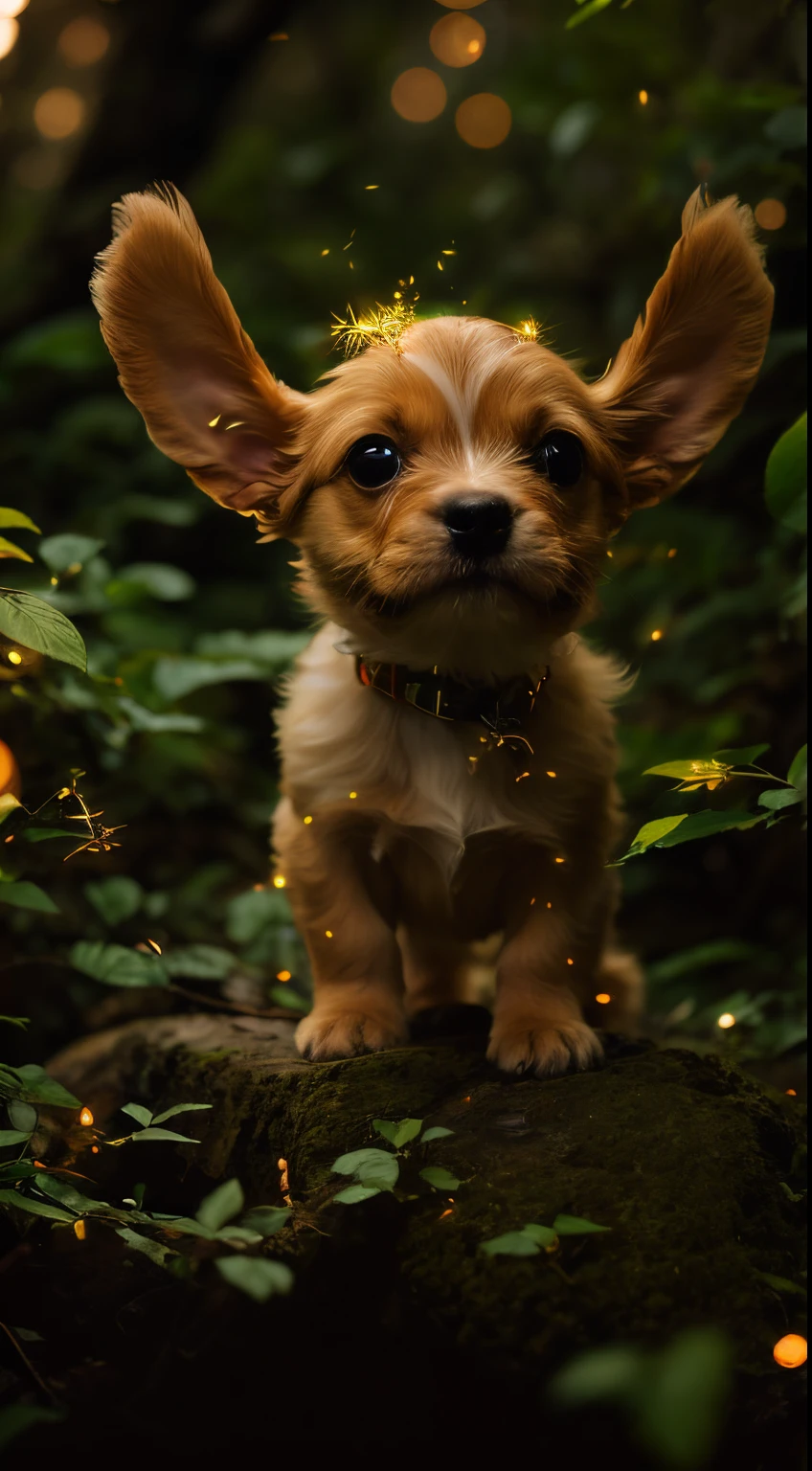 真实感, Realism, spaniel puppy,tmasterpiece, Brad Jongsan walks in the jungle (Night of the Fireflies), (higly detailed: 1 1), rough face, natural skin, hiquality, NSFW, pretty eyes, (Detailed face and eyes), (s face: 1 2), tumult, Complementary, real-photo, ..PSD, Lightweight Film Photography, sharp-focus, contrast lighting, Detail Skin, high resolution 8k, Crazy detailing, Realistic, professional photo of a, 8K UHD, dslr, soft light, hiquality, film grains, Fujifilm XT3