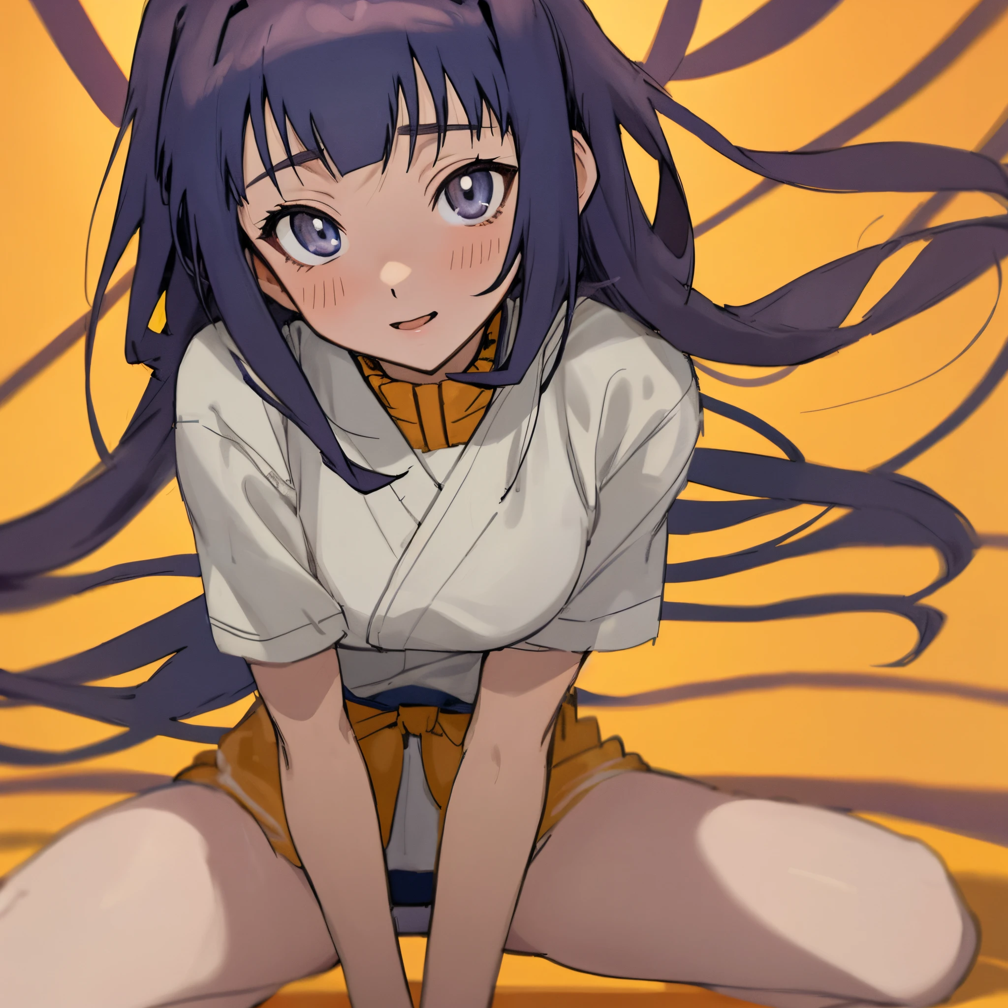 Anime,hyuuga Hinata,super HD,clean,Beautiful face, sexy body, straddling position